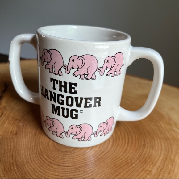 Vintage 80s Chadwick Miller The Hangover Mug Two Handled Morning After Humor - Picture 6 of 9